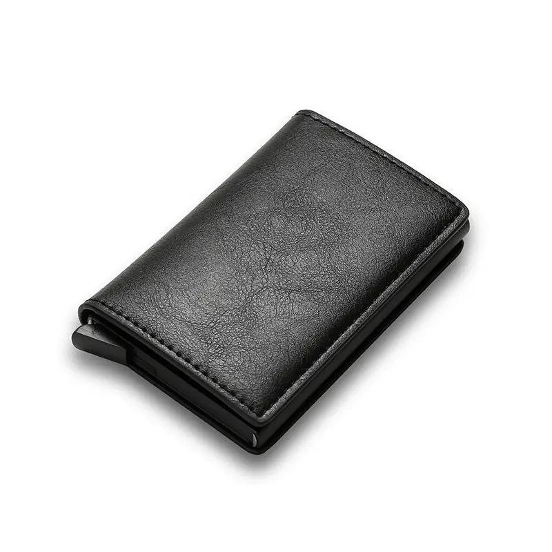 Men's Rfid Blocking Protected Magic Leather Slim Wallet by GJG Denim