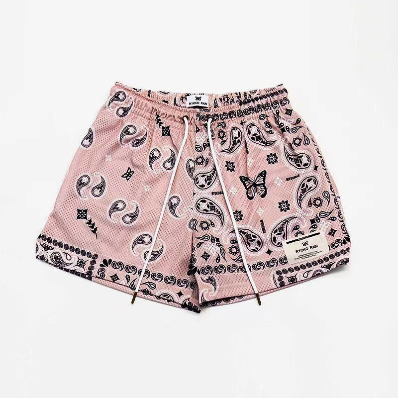 Shorts For Men And Women In Summer Casual Mesh Breathable And Loose Fitting by GJG Denim