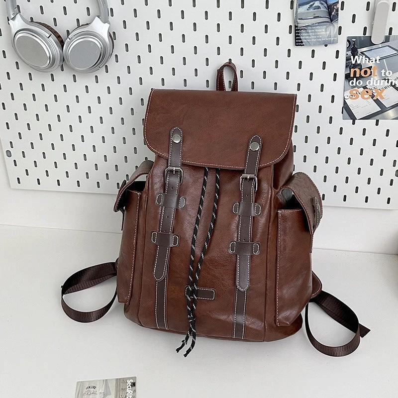 Fashion Casual Large Capacity Retro Trendy Outdoor Men's Travel Backpack by GJG Denim