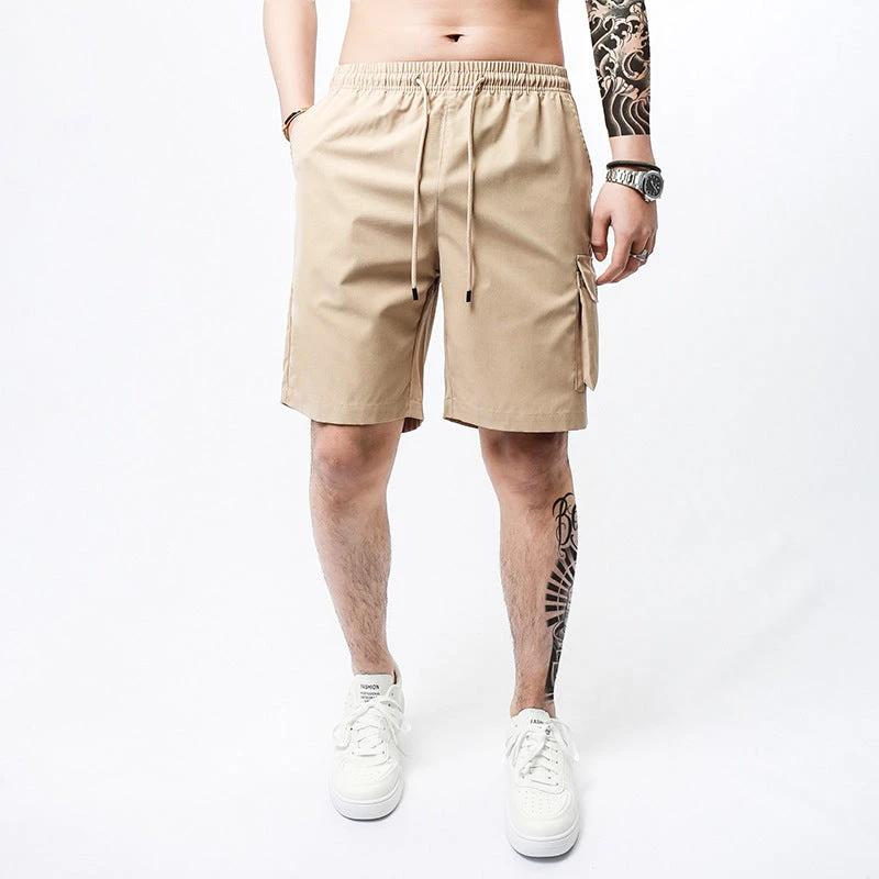 Plus Size Workwear Shorts Men's Sports Casual Shorts by GJG Denim