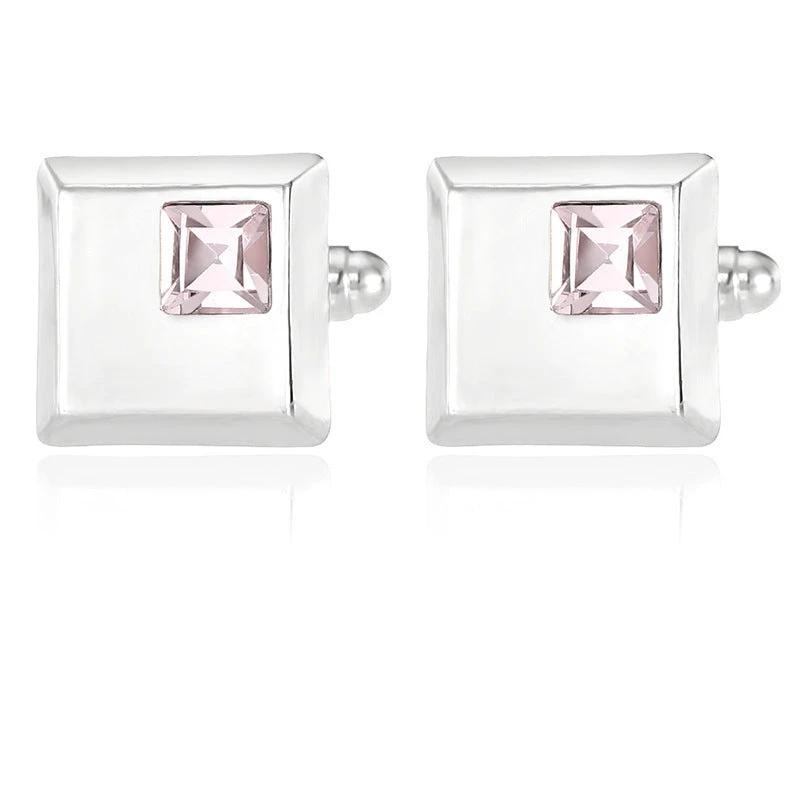Alloy Spot Drill Fashion Men's Square Cufflinks by GJG Denim