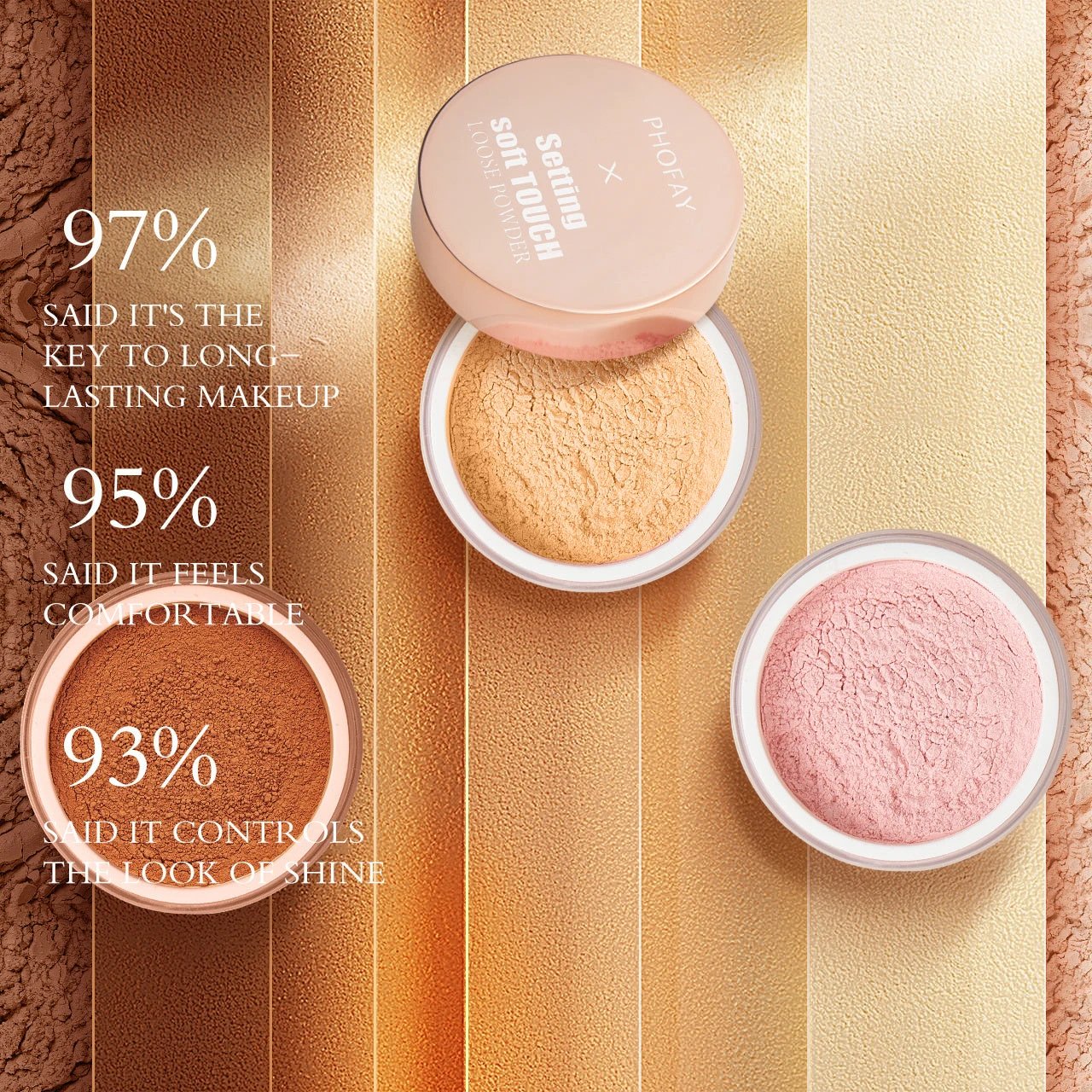 PHOFAY Setting Soft Touch Loose Powder by GJG Denim