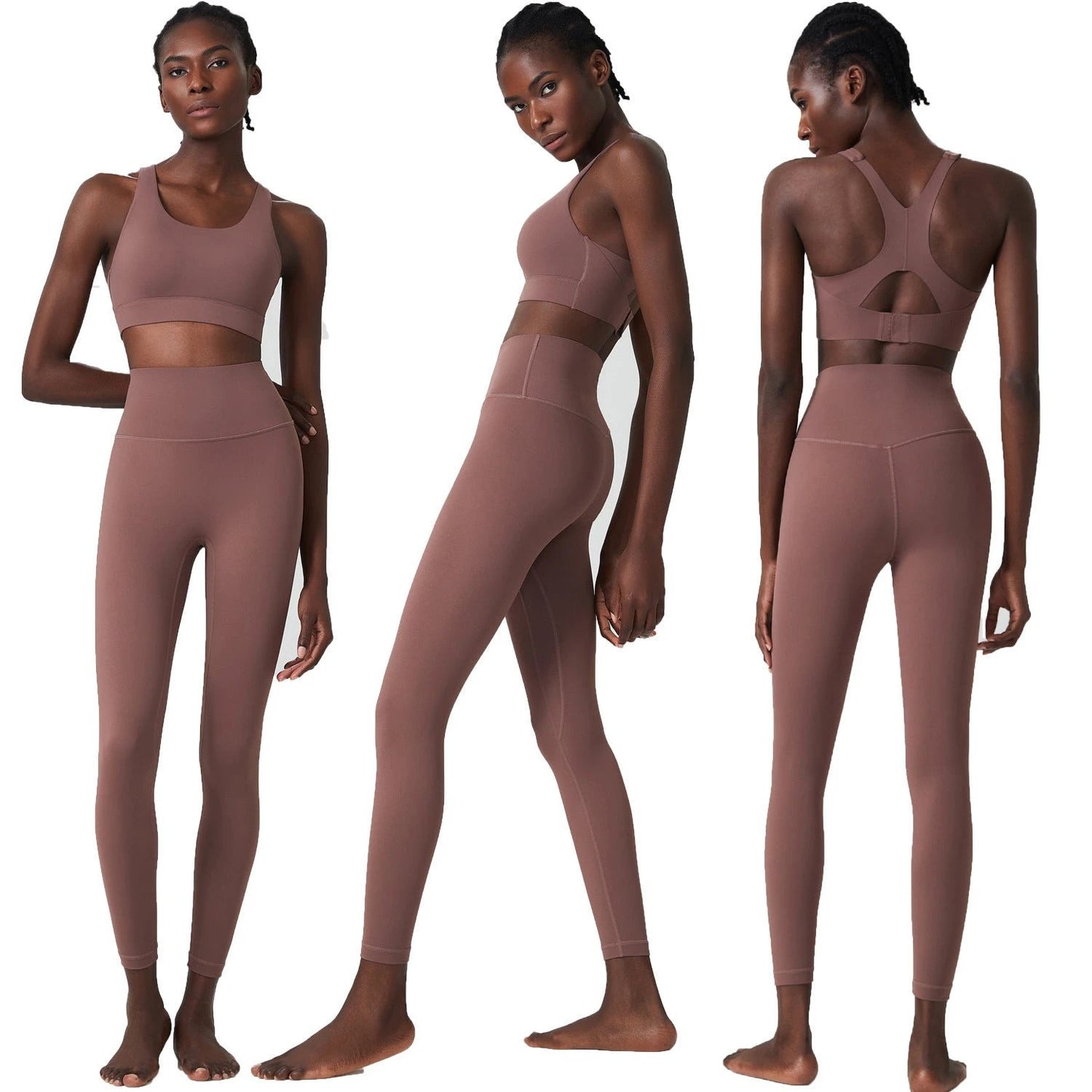 Plus Size Yoga Workout Clothes Two-piece Set by GJG Denim