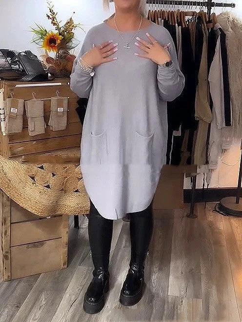 Women's Clothing Dress Asian Women Comfort And Casual Loose Version Dress Women by GJG Denim