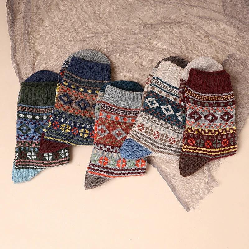 Men's 5-10 Pairs Retro Thick Socks by GJG Denim