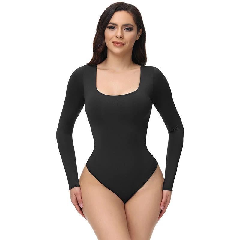 Seamless Bodysuit Shapewear Nude Bodysuit Training Clothes by GJG Denim