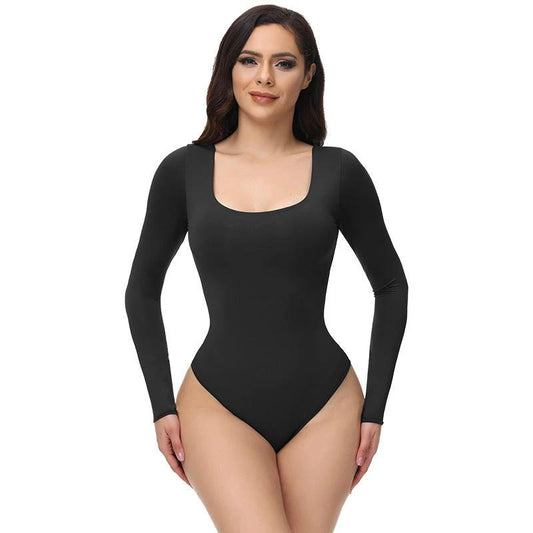 Seamless Bodysuit Shapewear Nude Bodysuit Training Clothes by GJG Denim