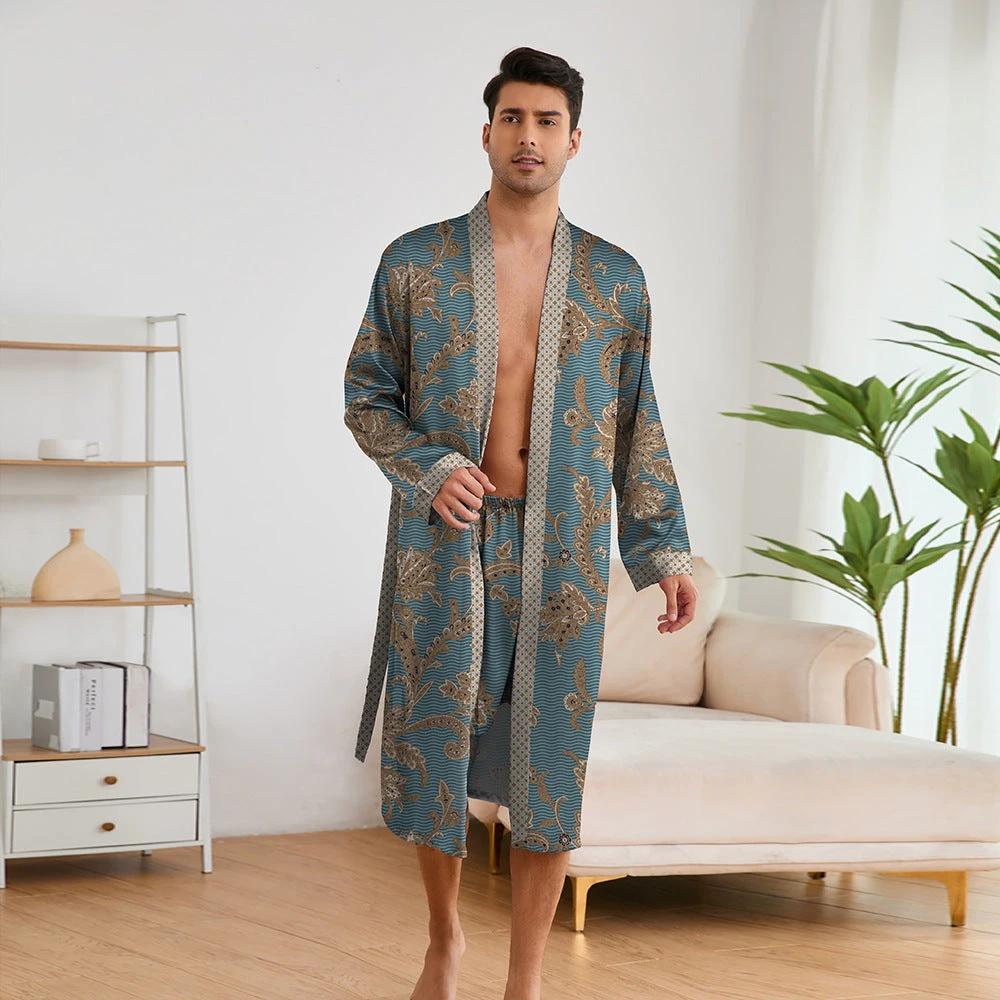 Men's Robe And Shorts Set by GJG Denim