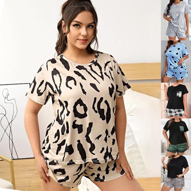 Shorts Plus-sized Plus Size Women's Pajamas by GJG Denim