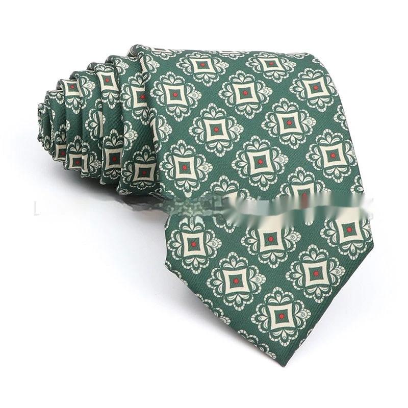 Business Polyester Men's Printed Tie by GJG Denim