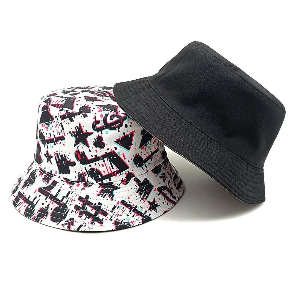 Musical Note Pattern Printing Bucket Hat by GJG Denim