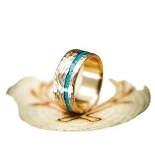 Cloisonne Enamel Cut Craft Ring For Men by GJG Denim