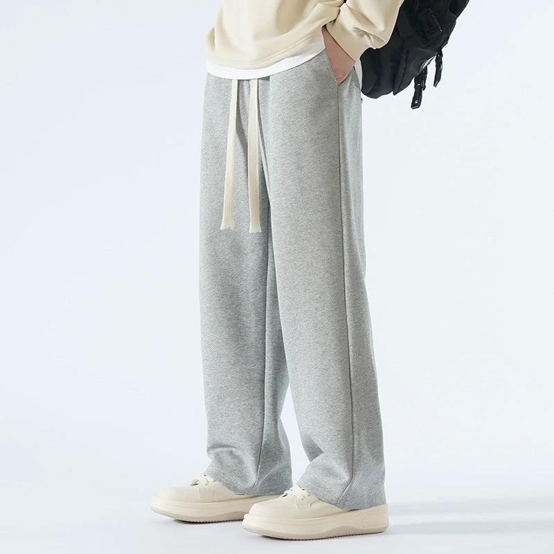 Men's Loose Casual Draping Wide Leg Sports Sweatpants by GJG Denim