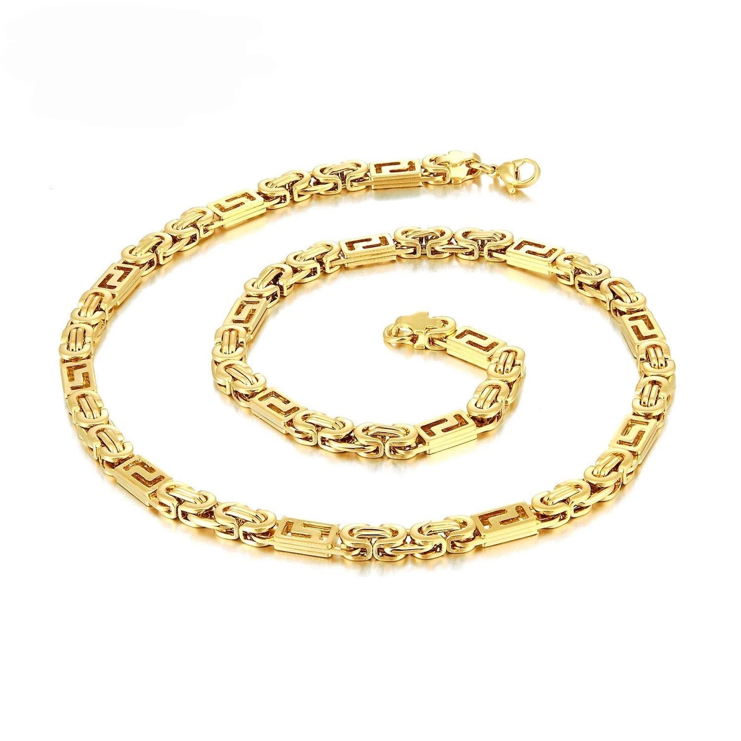 Men's Single-Link Stainless Titanium Steel Bracelet by GJG Denim