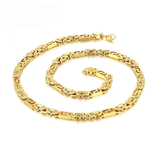 Men's Single-Link Stainless Titanium Steel Bracelet by GJG Denim