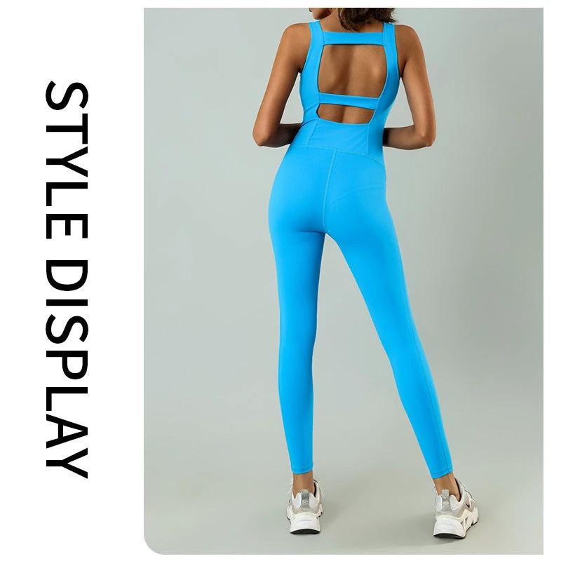 With Chest Pad One-piece Workout Clothes Back Tight Pilates by GJG Denim