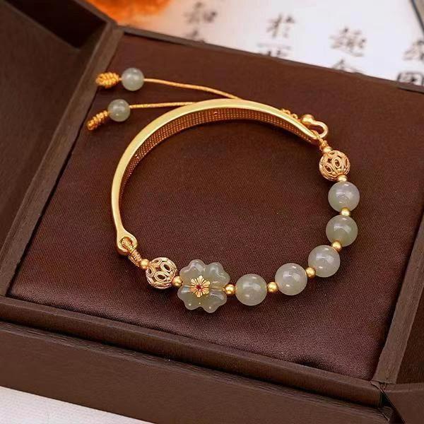 Fashion Personalized Antiquity Hydrangea Adjustable Bracelet by GJG Denim