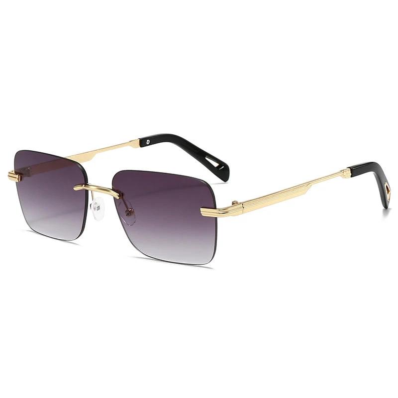 Hollow-out Square Sunglasses For Men by GJG Denim