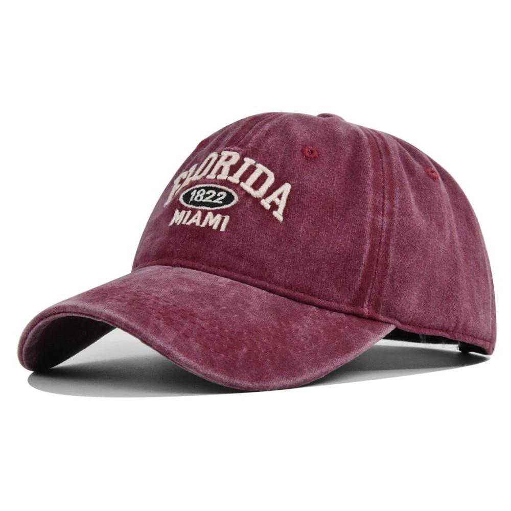Retro Versatile Embroidered Baseball Cap For Men by GJG Denim