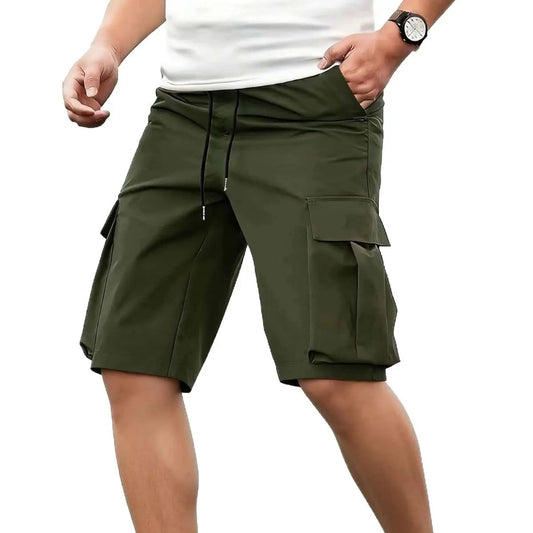 Men's Loose-Fit Casual Shorts With Multiple Pockets by GJG Denim