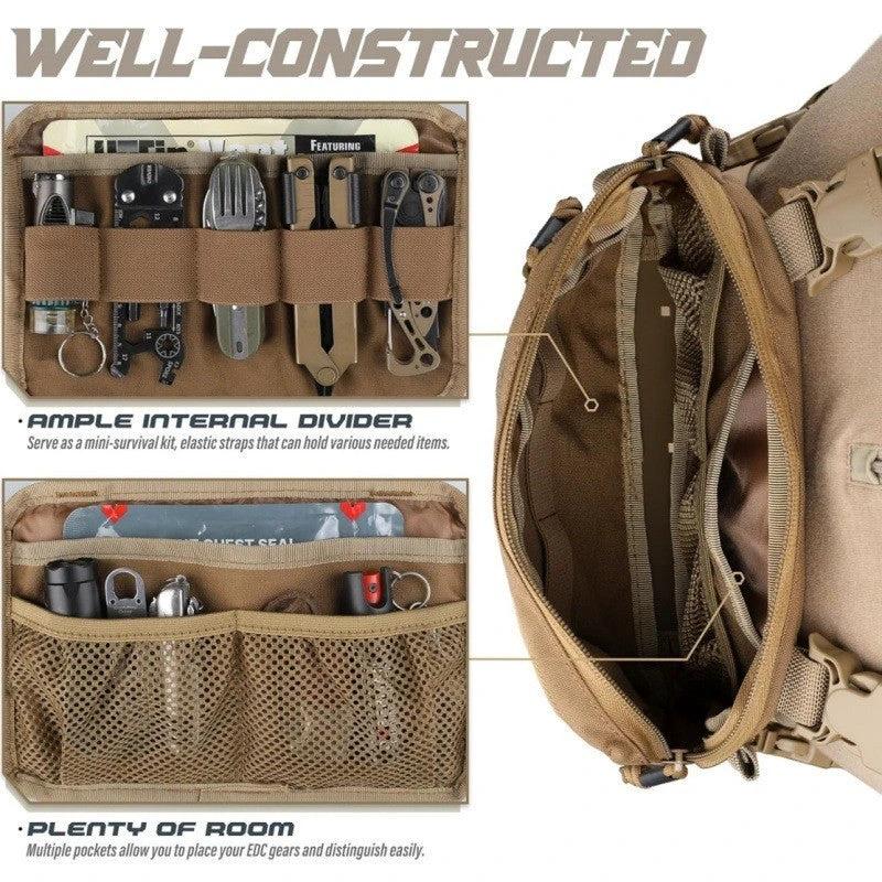 Men's Outdoor Tactics Vest Jacket Bag by GJG Denim