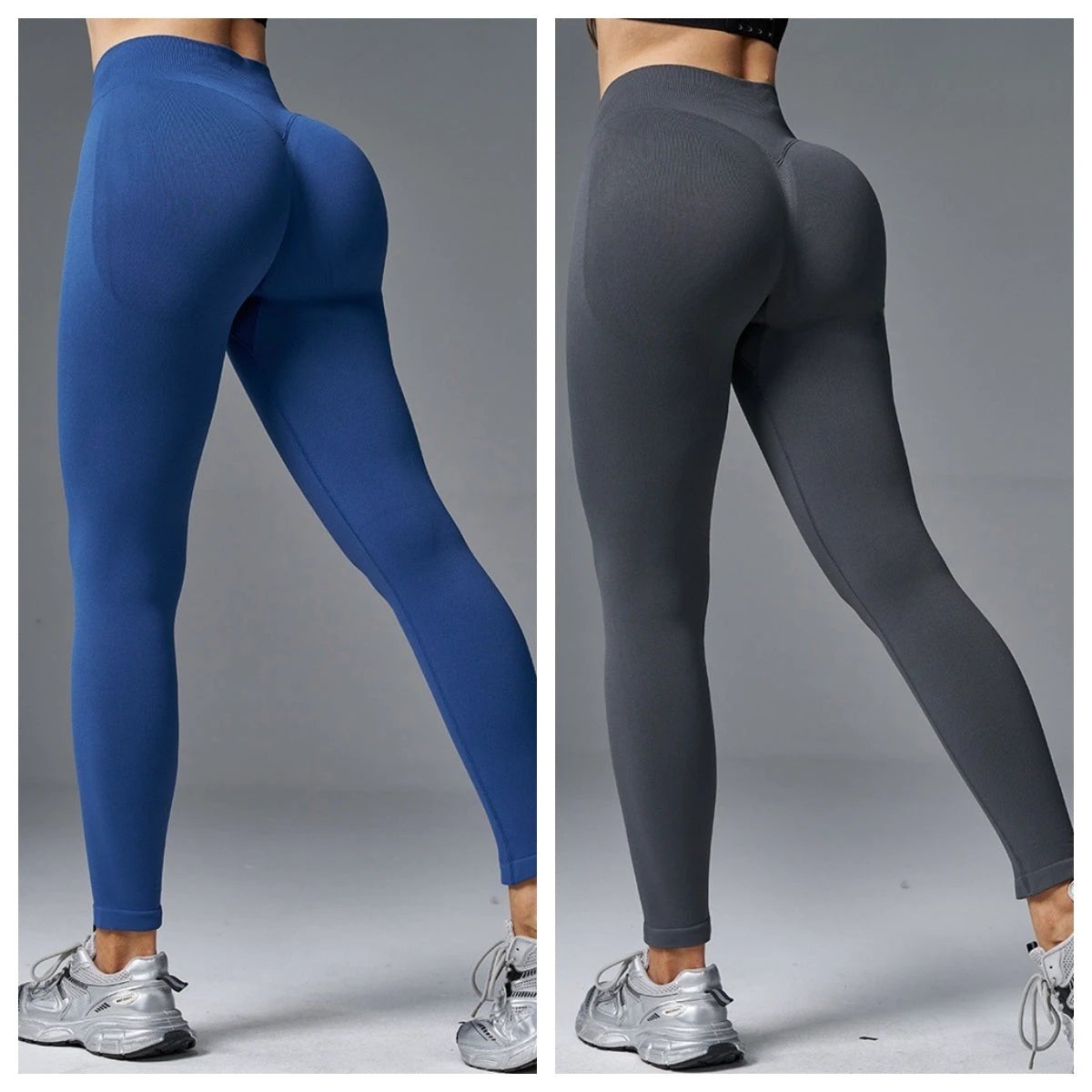 Peach Hip Tight Mid Waist Yoga Pants Hip Lifting Running Fitness by GJG Denim
