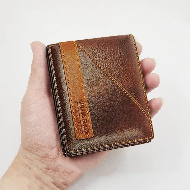 Men's Short Cowhide Wallet by GJG Denim
