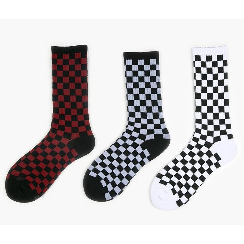 Men's Checkered Socks by GJG Denim