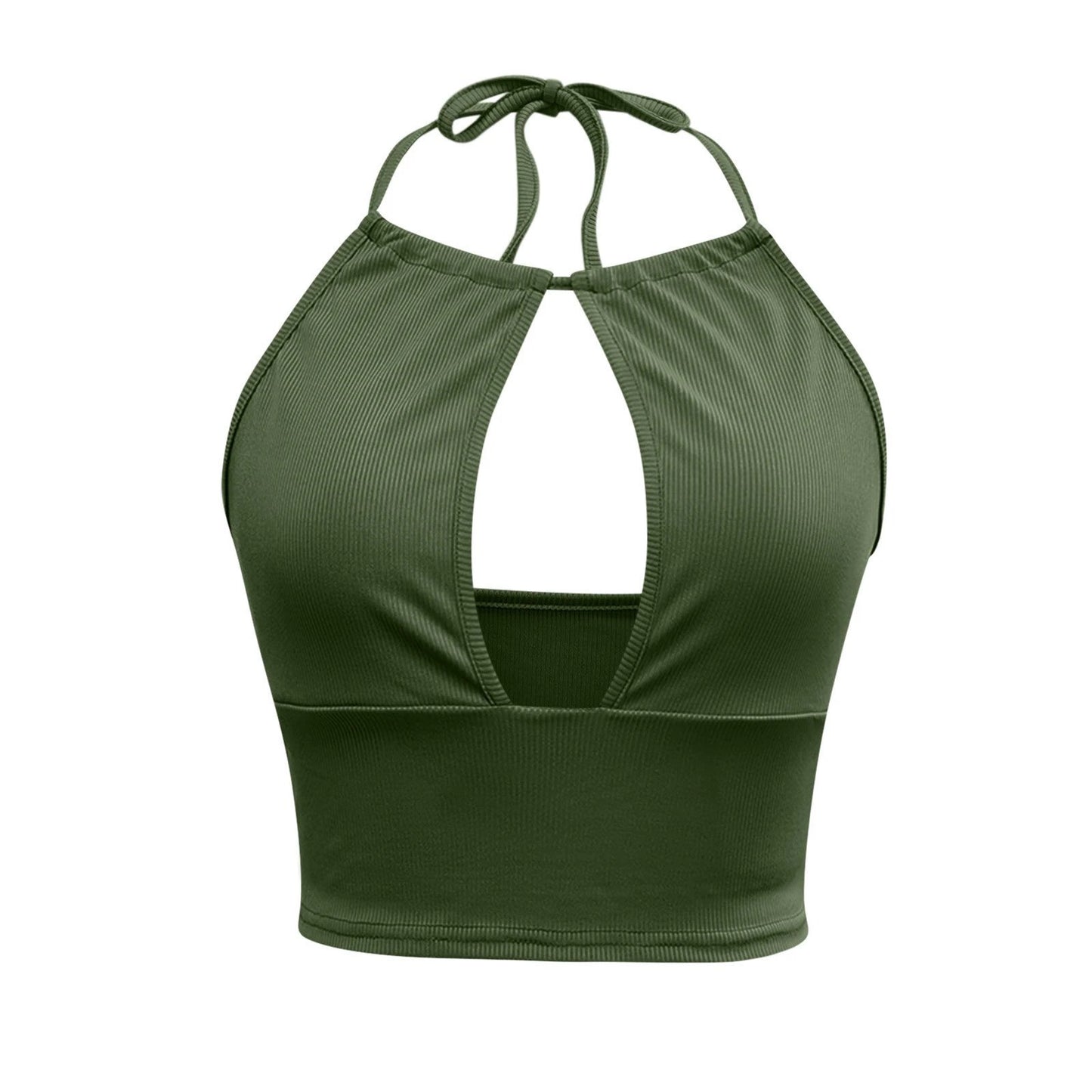 Camisole Halter Vest Women Summer Sexy Hollow Tops by GJG Denim