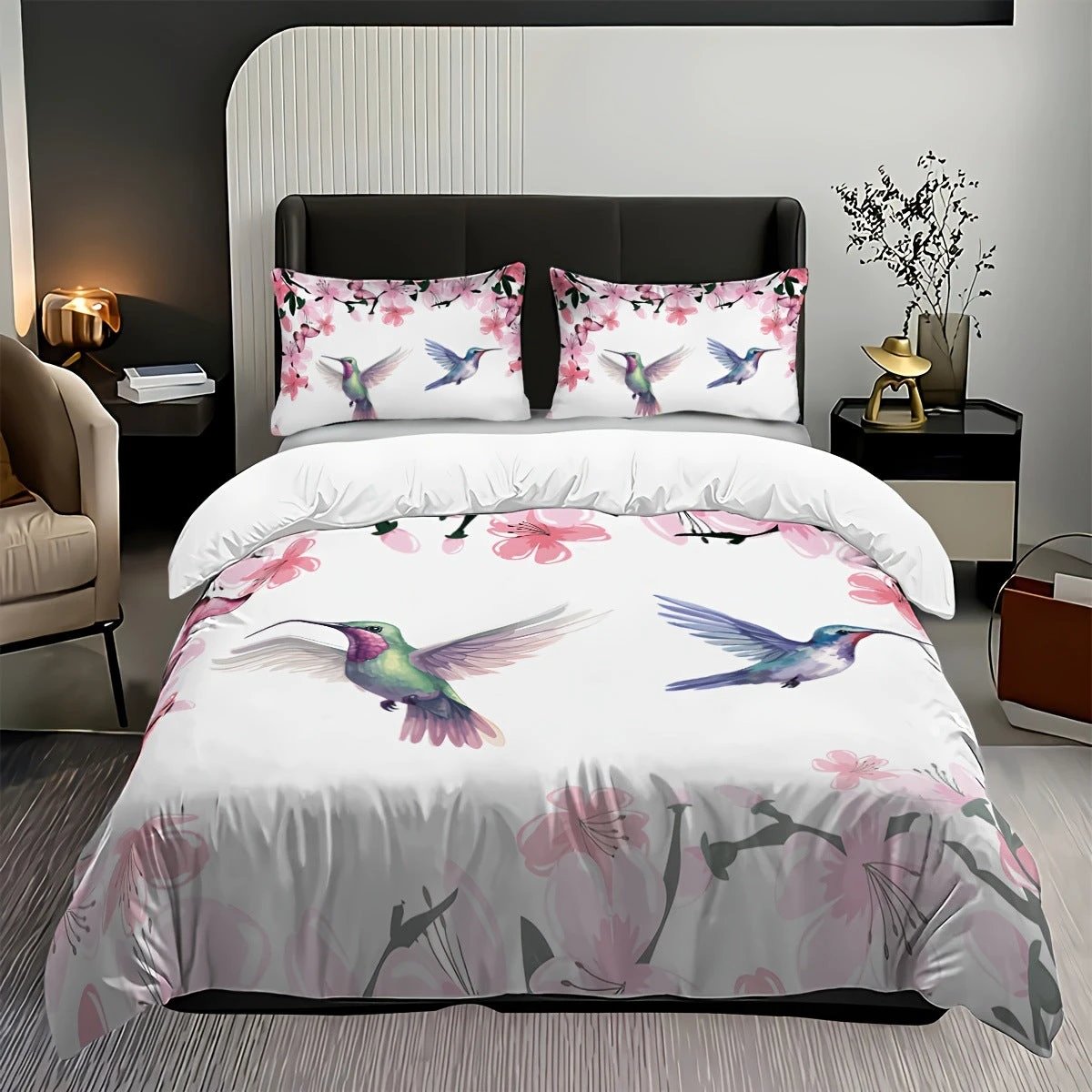 Print Duvet Cover 3 piece Set by GJG Denim