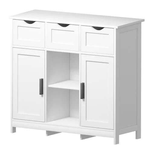 Storage Cabinets,Wooden Floor Cabinet,with Drawers And Shelves Storage Cabinets,Accent Cabinet For Bathroom by GJG Denim