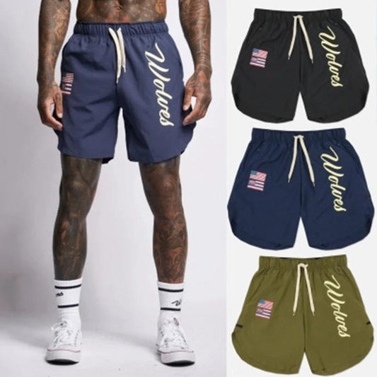 Casual Breathable Quick-Drying Running Sports Fitness Shorts For Men by GJG Denim