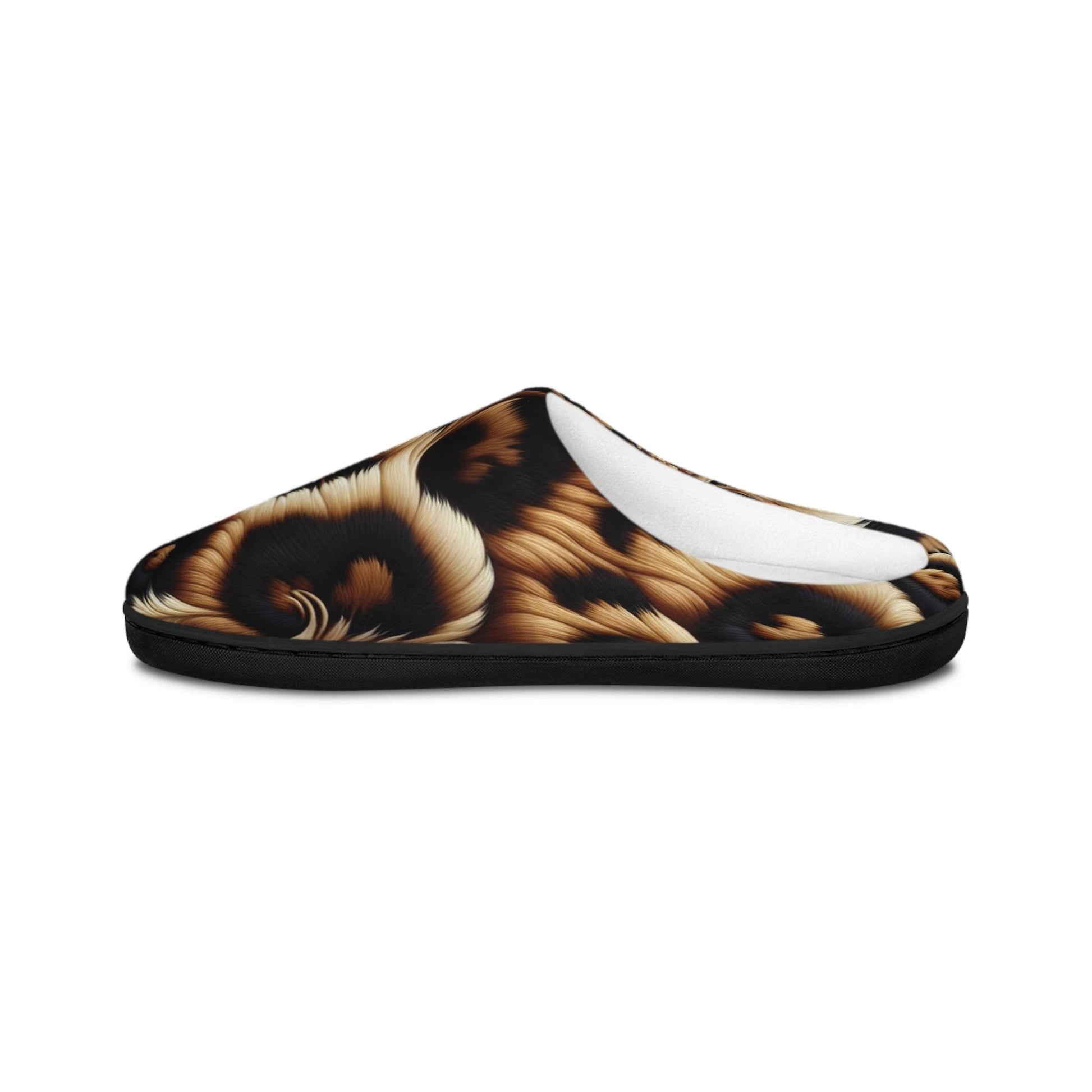 Chic Leopard Print Women's Indoor Slippers | Cozy Footwear, Home Relaxation, Gift for Her, Trendy House Slippers, Animal Print Decor by Printify
