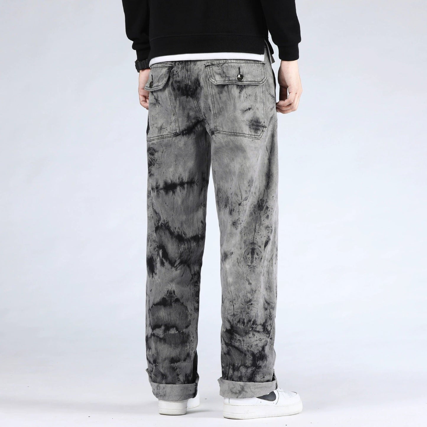 Loose Plus Size Plus Size Skateboarding Pants by GJG Denim