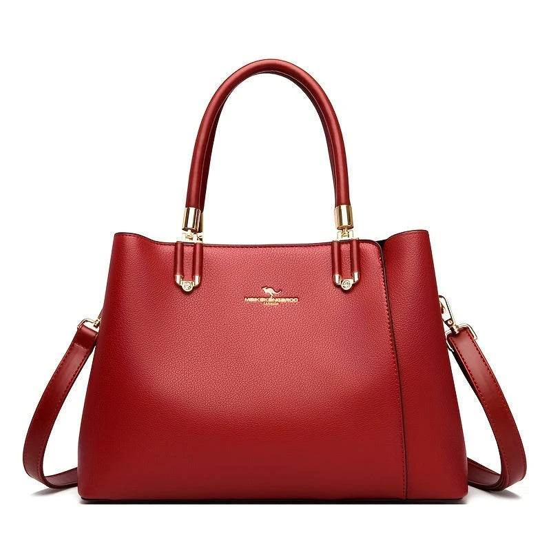 Impeccable Ladies Genuine Leather Handbag - Spacious, Stylish & Versatile - Perfect Commuter Bag with Adjustable Crossbody Strap for Everyday Glamour by Zara-Craft