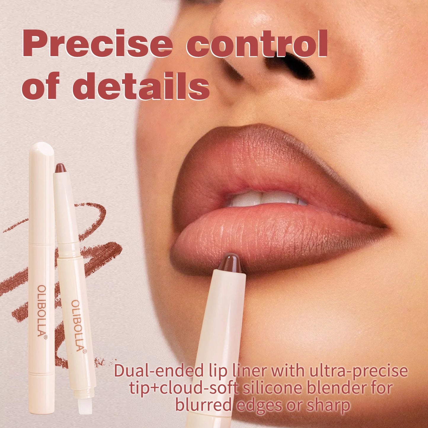 Eight-color Double-headed Lip Liner Matte Long-lasting by GJG Denim