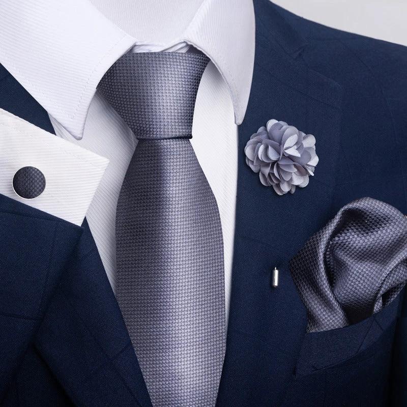 Men's Tie and Pocket Square Combo by GJG Denim