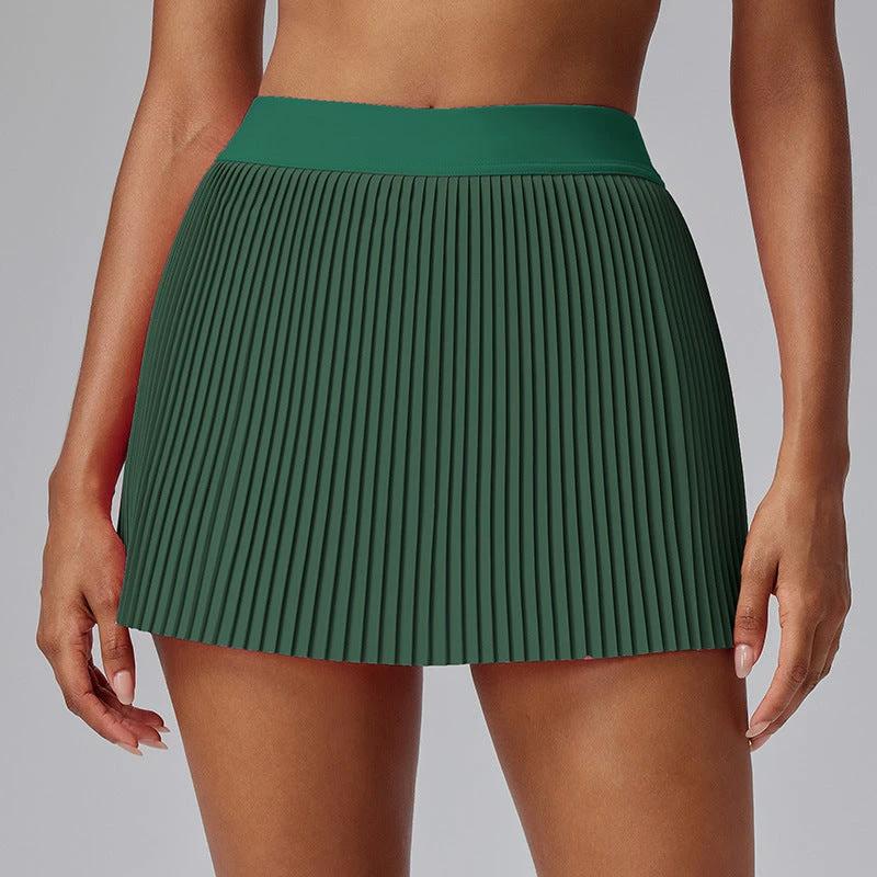 Golf Tennis Slimming High Waist Running Sports Anti-exposure Fitness Skirt by GJG Denim