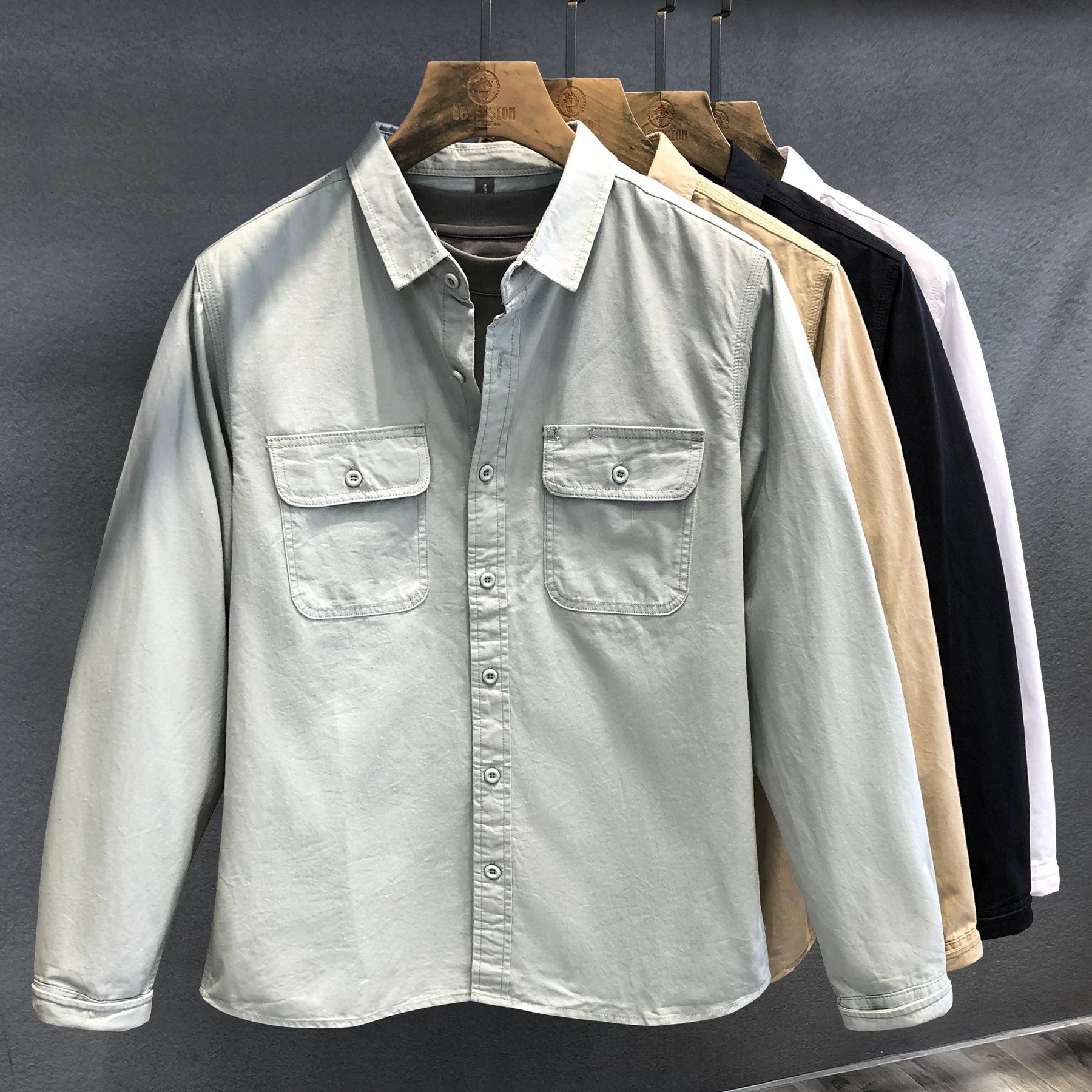 Casual All-matching And Handsome Trendy Brand Shirt by GJG Denim