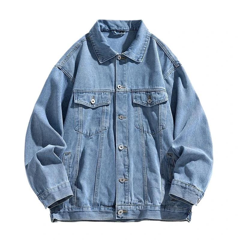 American Retro Loose Versatile Denim Jacket by GJG Denim