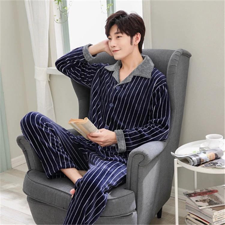 Men's Warm Casual Pajamas by GJG Denim