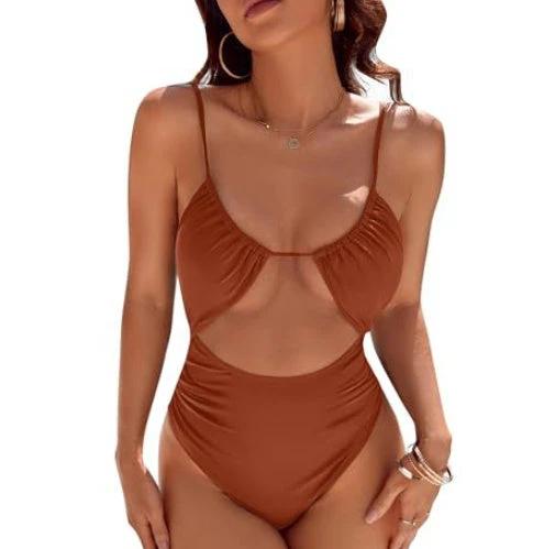 European And American Cute Women's One-piece Swimsuit by GJG Denim