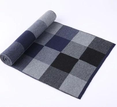 Men's Wool Plaid Scarf by GJG Denim