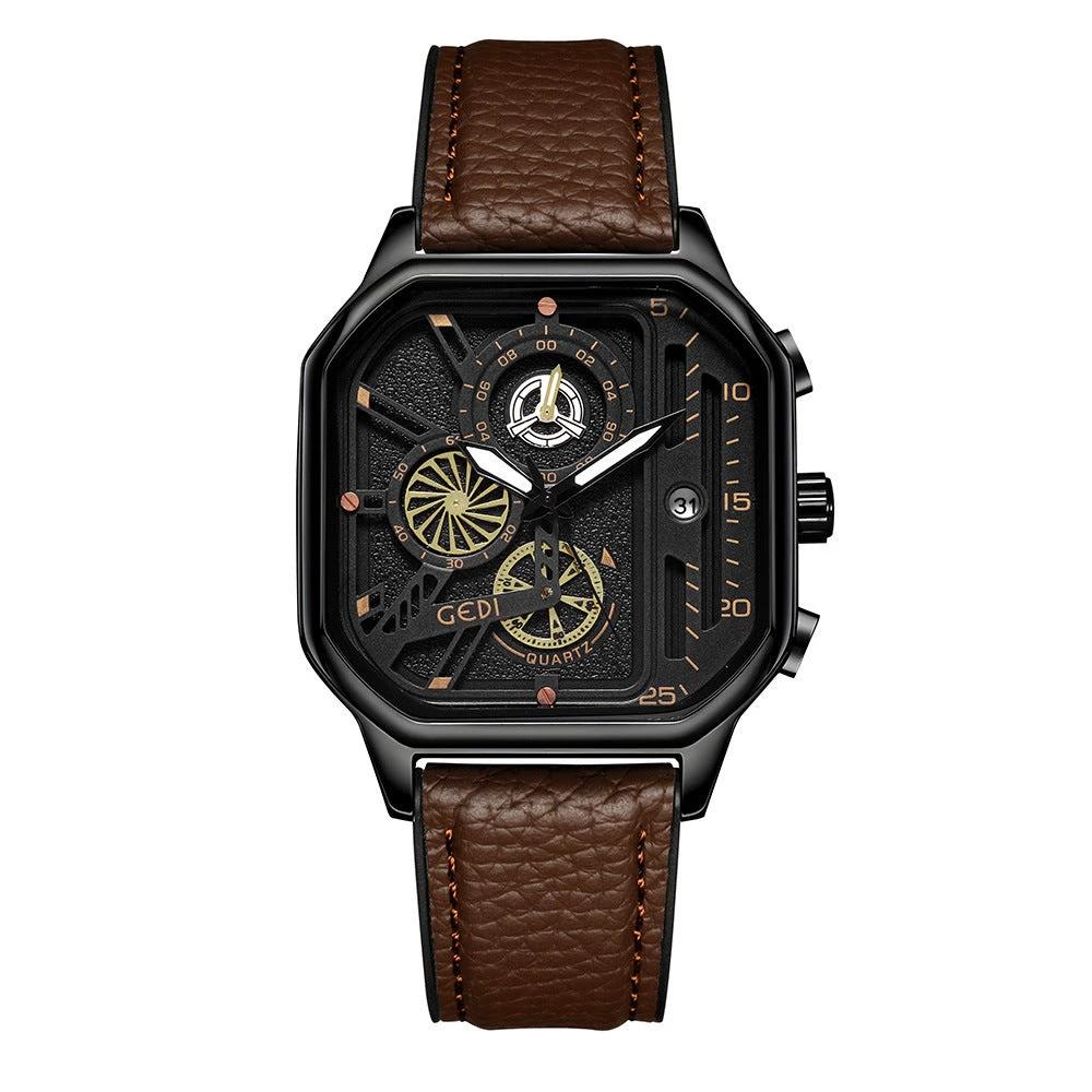 Men's Waterproof Quartz Watch Luminous by GJG Denim