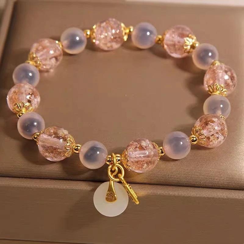 Natural Heart Agate Bracelet For Women by GJG Denim