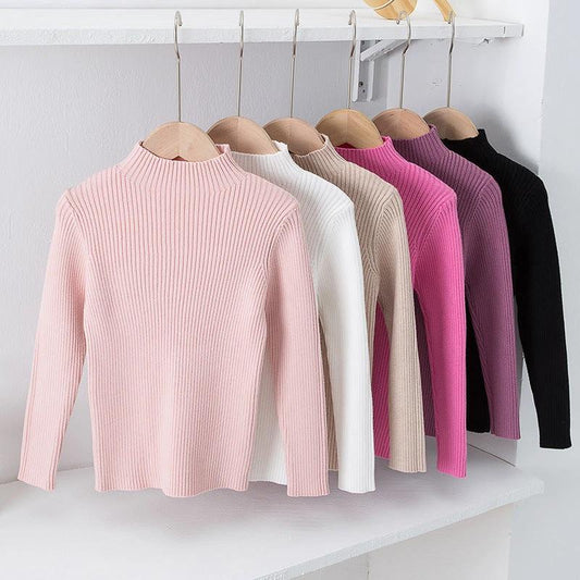 Children's Mock Neck Sweater Knitwear Top by GJG Denim
