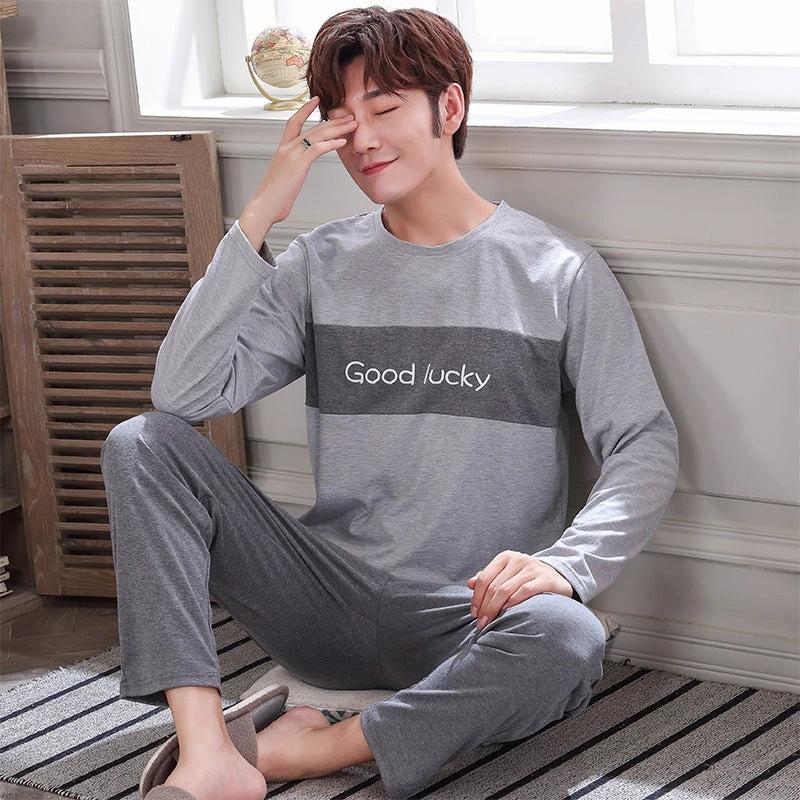 Men's Varions Print Long Sleeve Pajamas by GJG Denim
