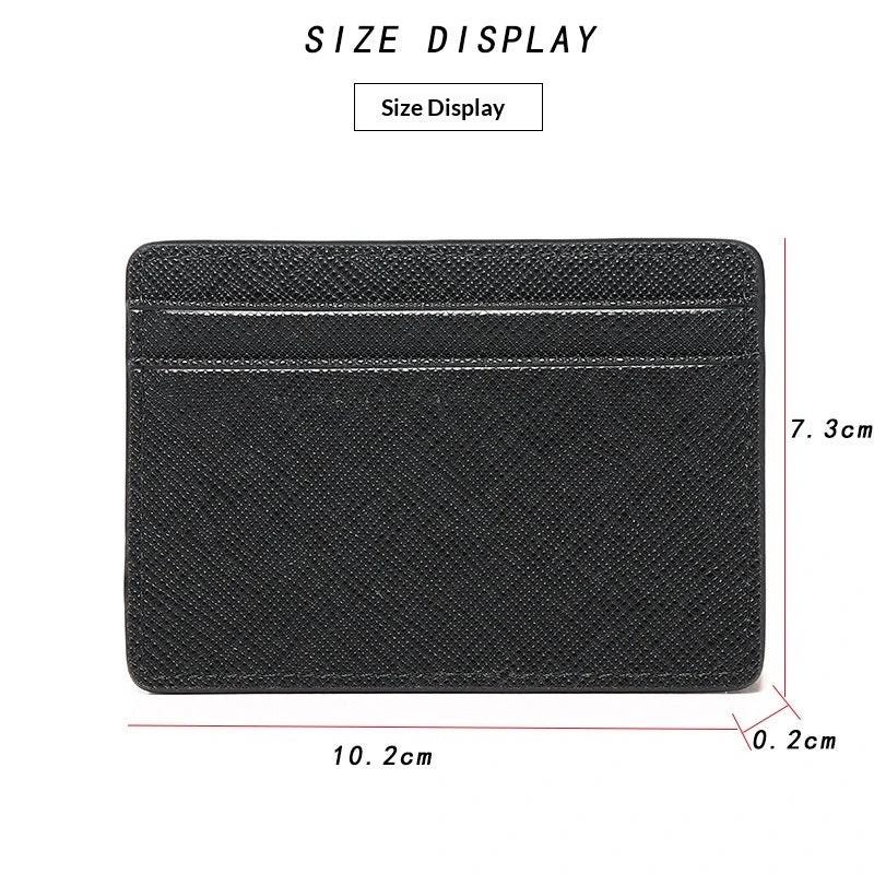 Cross-pattern Multi Function Card Holder For Men by GJG Denim
