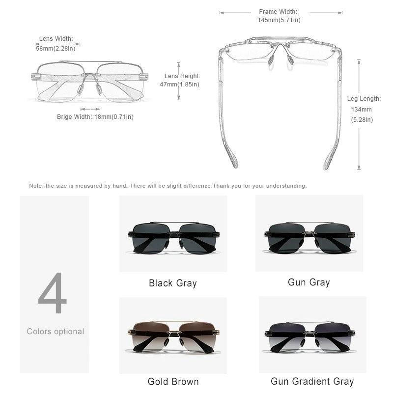 Mens Anti-Blinding Color-Changing Polarized Sunglasses by GJG Denim
