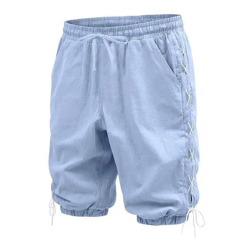 Men's Loose Casual Drawstring Shorts by GJG Denim